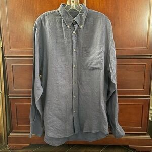 Men’s Cyrillus 100% linen button up
